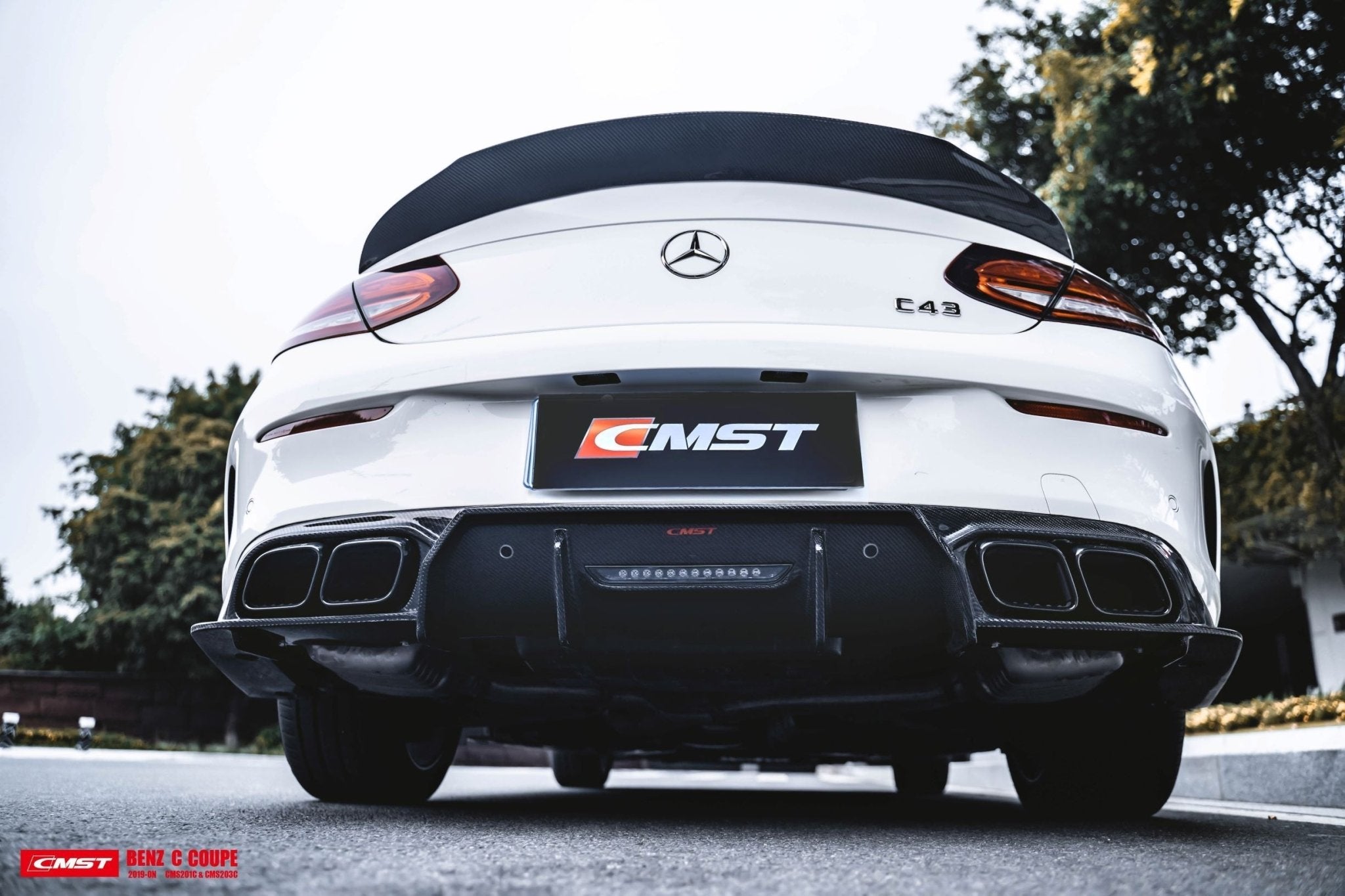 CMST Carbon Fiber Rear Spoiler for Mercedes Benz W205 / AMG Sport Package / C63 AMG Coupe (2019-ON) - Aero Carbon UK