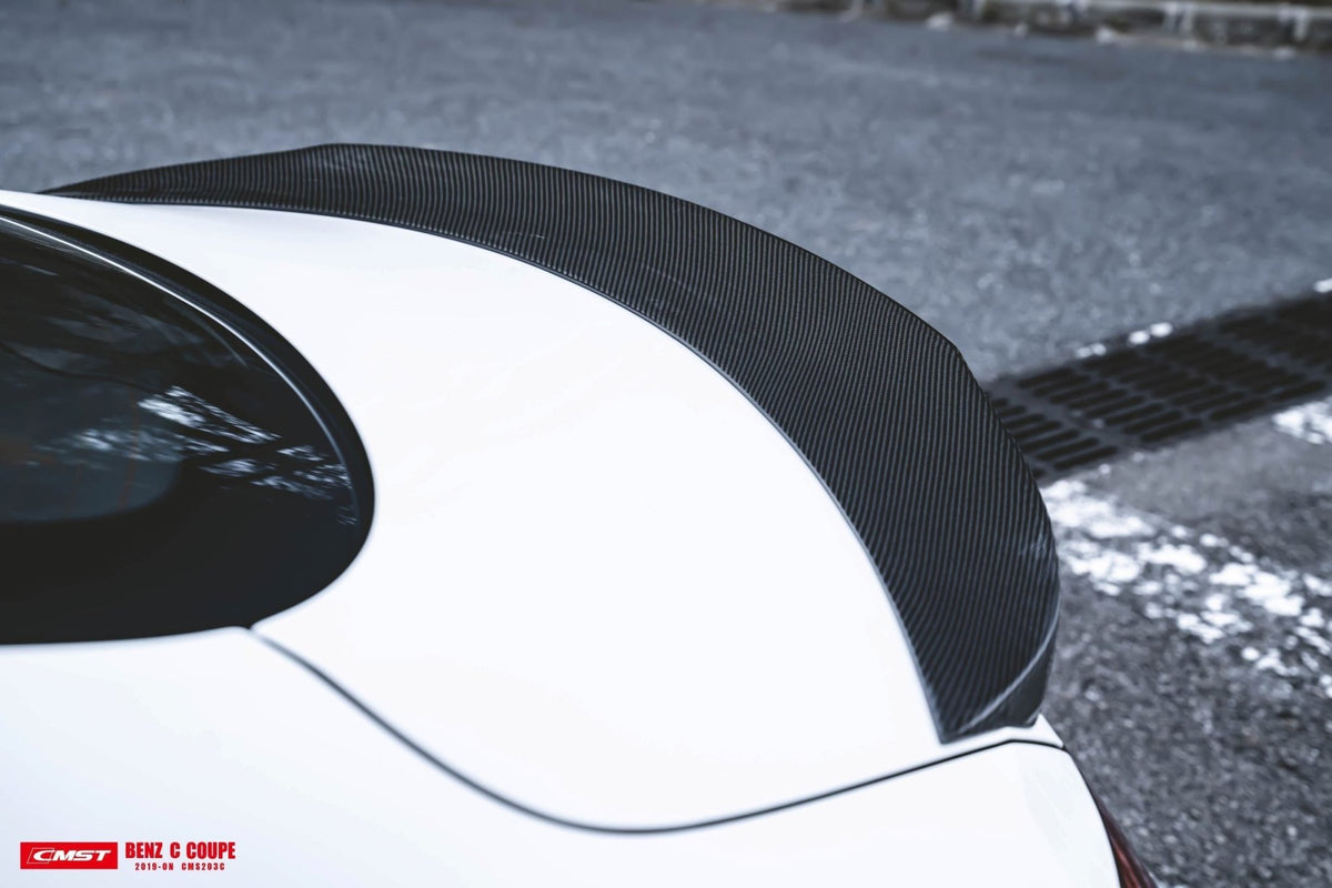 CMST Carbon Fiber Rear Spoiler for Mercedes Benz W205 / AMG Sport Package / C63 AMG Coupe (2019-ON) - Aero Carbon UK