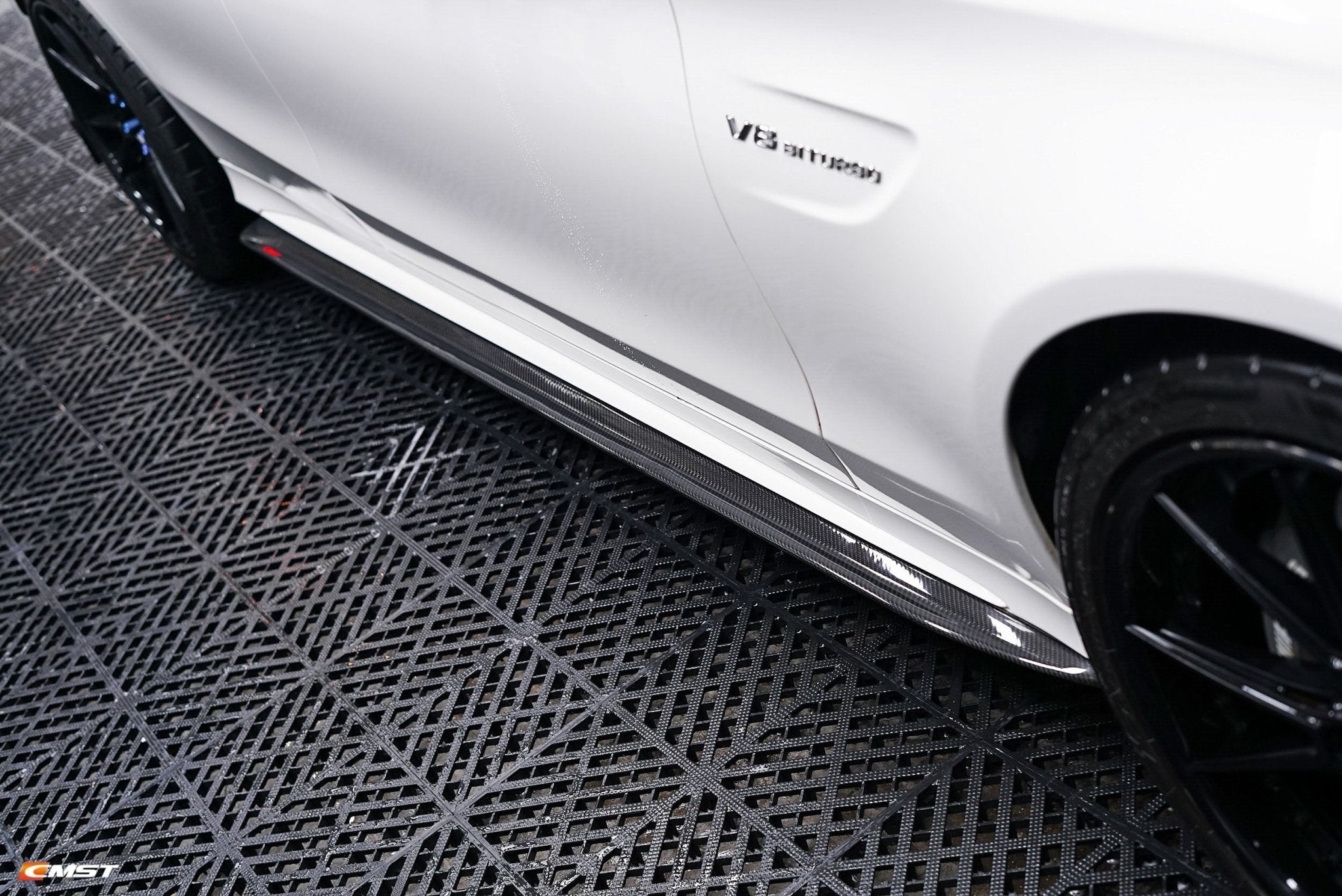 CMST Carbon Fiber Side Skirt for Mercedes Benz W205 / AMG Sport Package / C63 AMG Sedan (2015-2020) - Aero Carbon UK