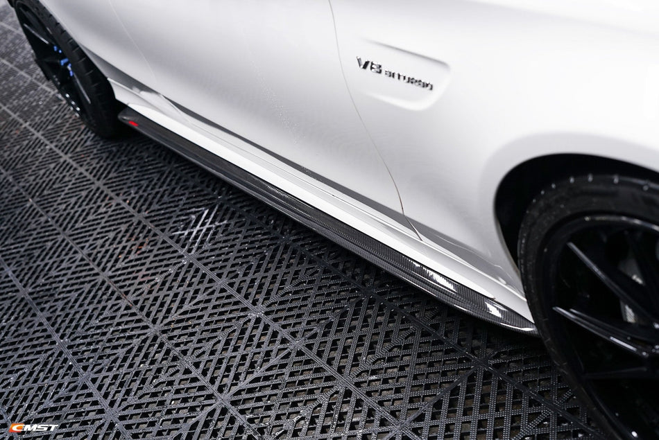 CMST Carbon Fiber Side Skirt for Mercedes Benz W205 / AMG Sport Package / C63 AMG Sedan (2015-2020) - Aero Carbon UK