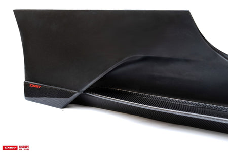 CMST Carbon Fiber Side Skirts for Mercedes Benz W205 / AMG Sport Package / C63 AMG Coupe (2015-21) Partial - Aero Carbon UK