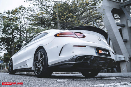 CMST Carbon Fiber Side Skirts for Mercedes Benz W205 / AMG Sport Package / C63 AMG Coupe (2015-21) Partial - Aero Carbon UK