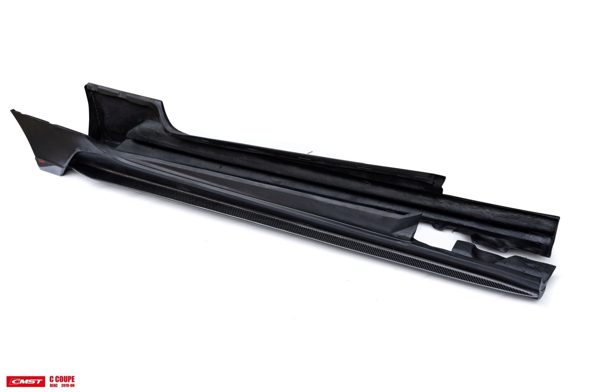 CMST Carbon Fiber Side Skirts for Mercedes Benz W205 / AMG Sport Package / C63 AMG Coupe (2015-21) Partial - Aero Carbon UK
