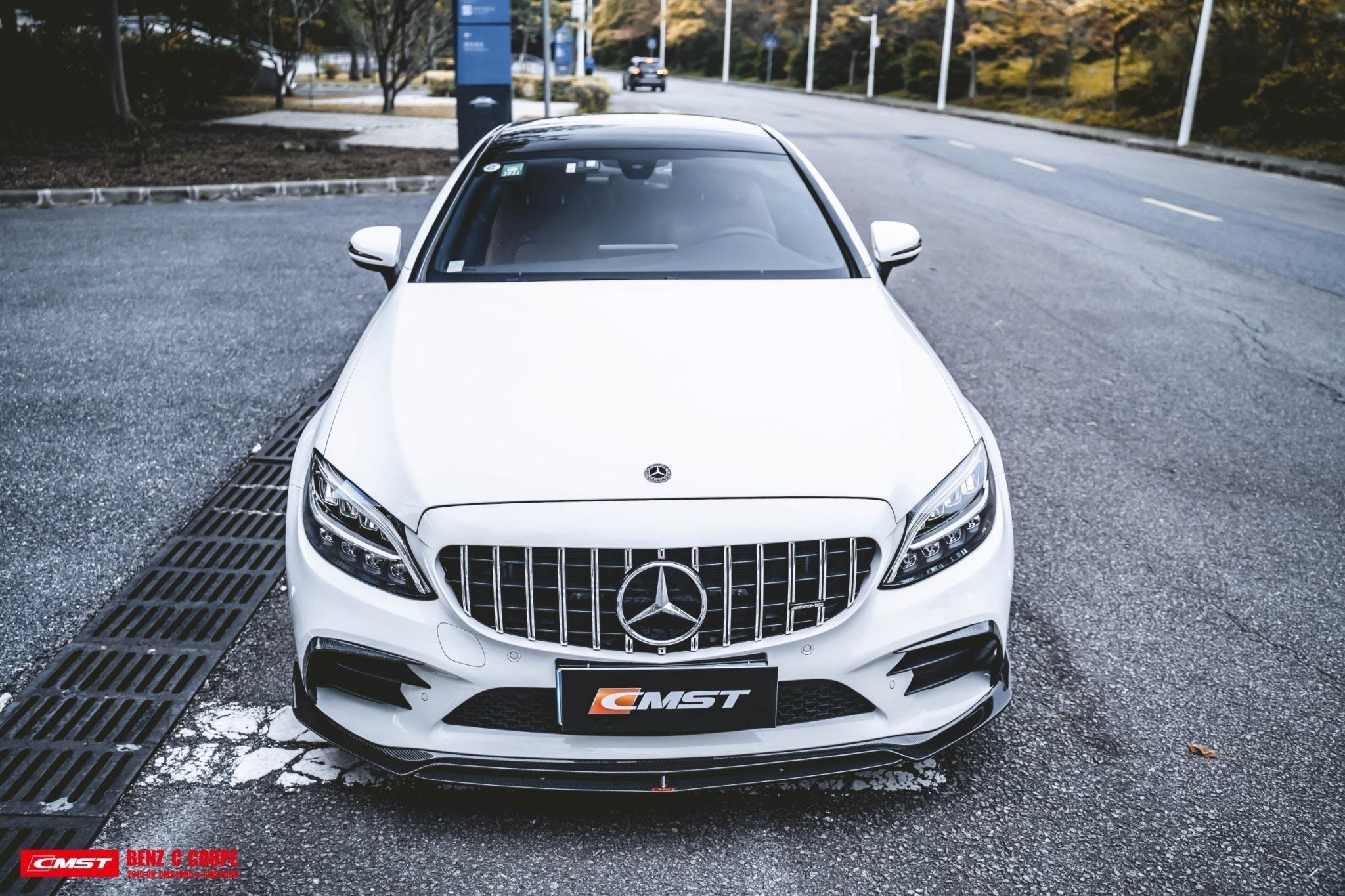 CMST Carbon Fiber Upper Valences for Mercedes Benz C Coupe W205 (2019-ON) - Aero Carbon UK