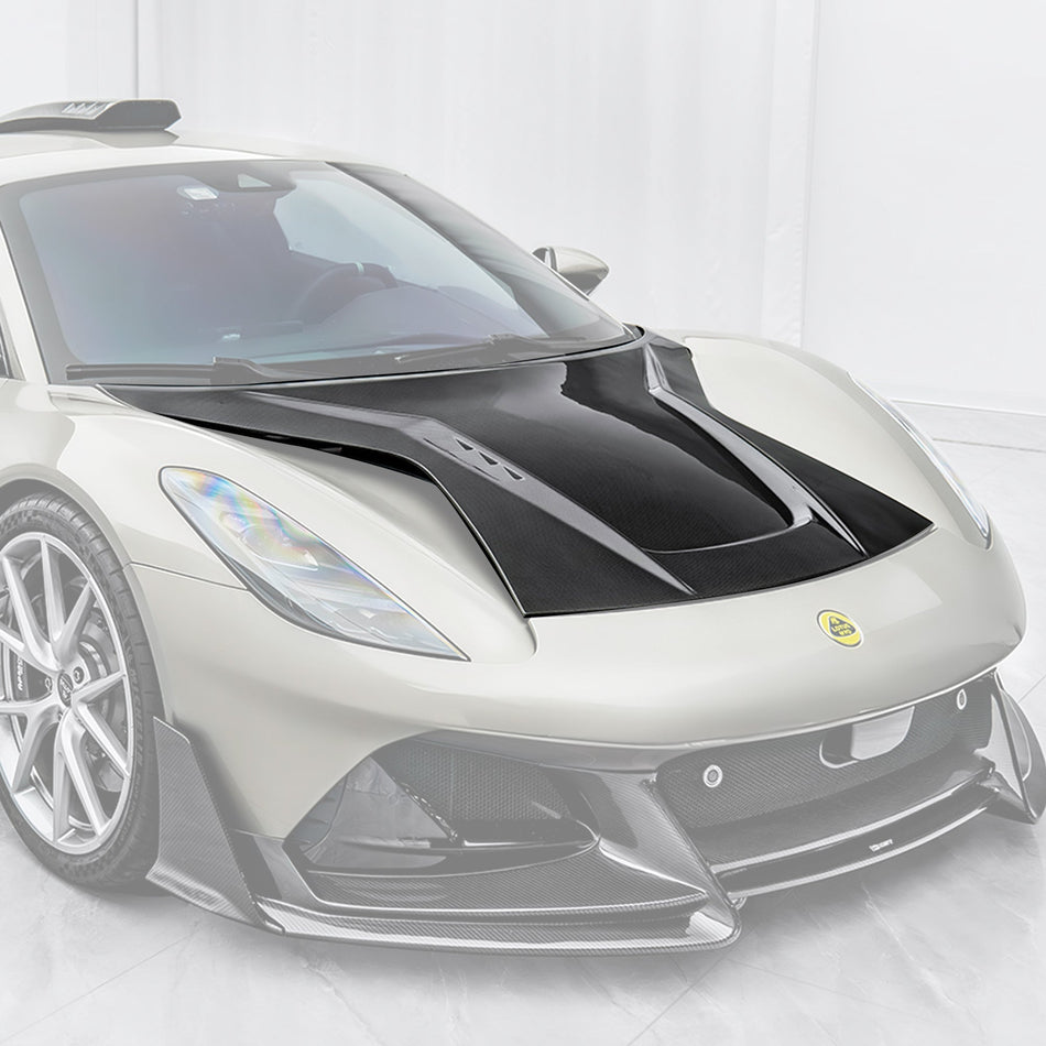 CMST - LOTUS EMIRA 2021-2025 DRY CARBON FIBRE BONNET - Aero Carbon UK