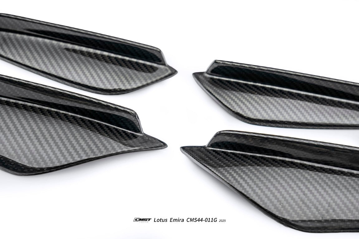 CMST - LOTUS EMIRA 2022+ DRY CARBON FIBRE FRONT CORNER CANARDS - Aero Carbon UK