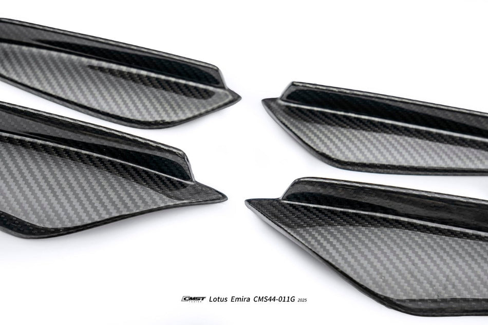 CMST - LOTUS EMIRA 2022+ DRY CARBON FIBRE FRONT CORNER CANARDS - Aero Carbon UK