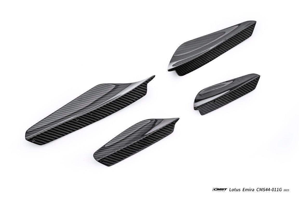 CMST - LOTUS EMIRA 2022+ DRY CARBON FIBRE FRONT CORNER CANARDS - Aero Carbon UK
