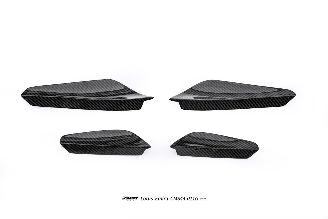 CMST - LOTUS EMIRA 2022+ DRY CARBON FIBRE FRONT CORNER CANARDS - Aero Carbon UK