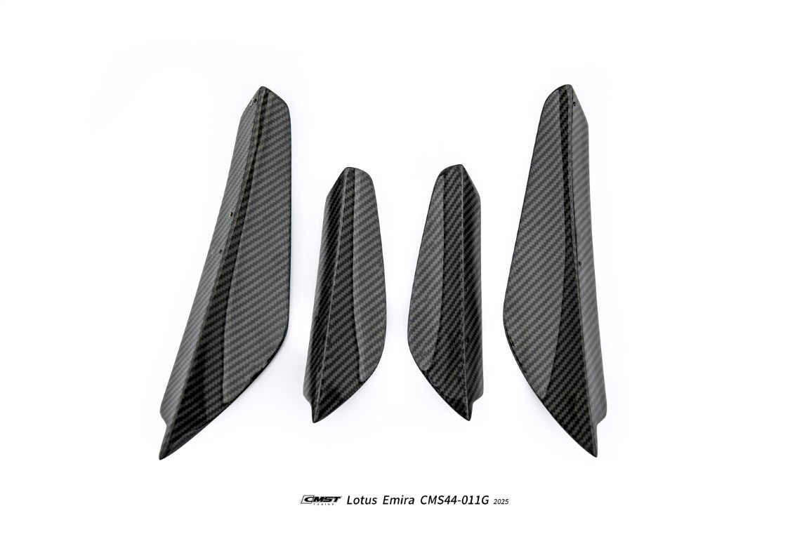 CMST - LOTUS EMIRA 2022+ DRY CARBON FIBRE FRONT CORNER CANARDS - Aero Carbon UK