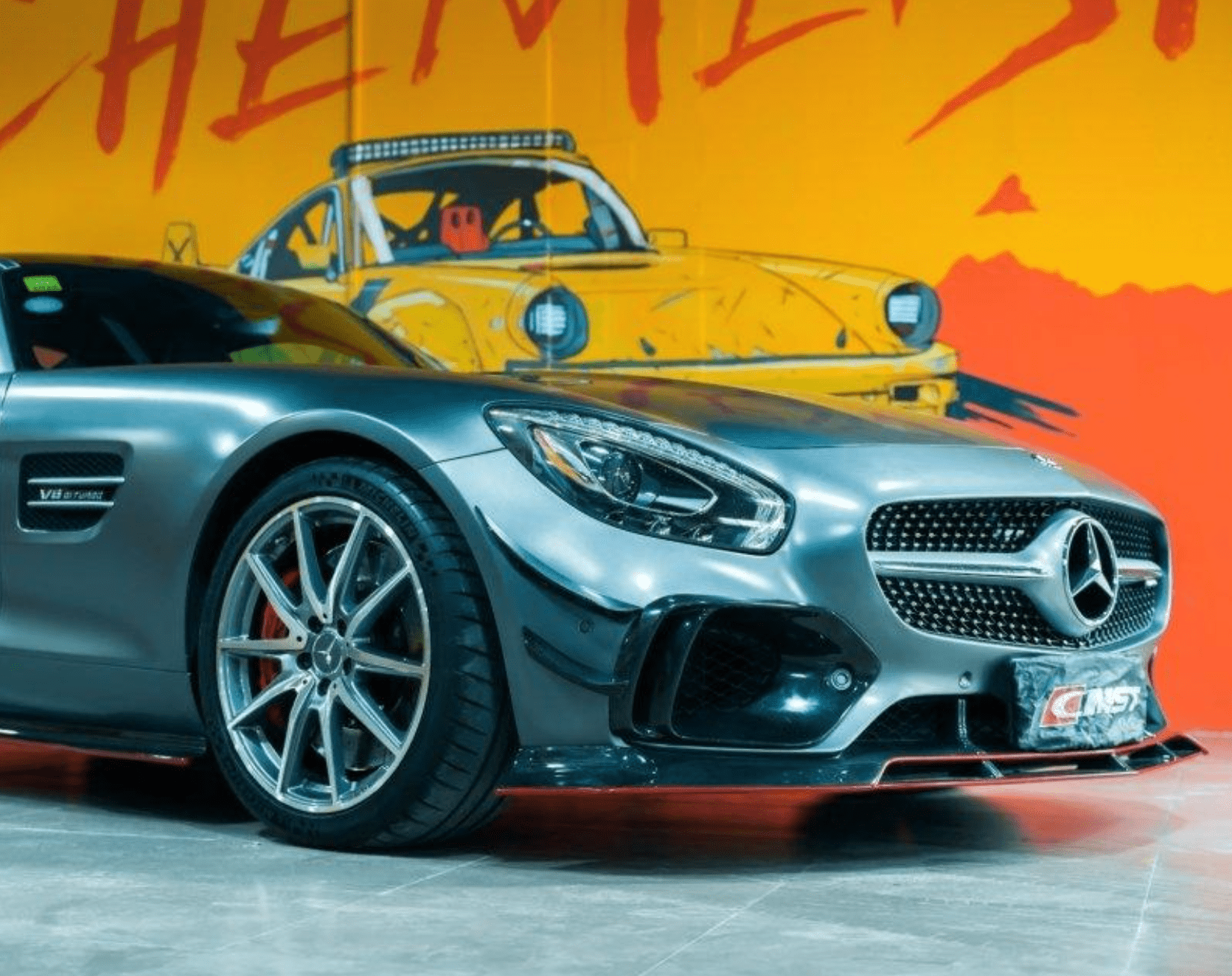 CMST - MERCEDES BENZ AMG GT GTS C190 CARBON FIBRE FRONT LIP - Aero Carbon UK