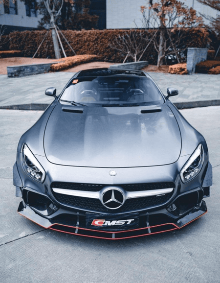 CMST - MERCEDES BENZ AMG GT GTS C190 CARBON FIBRE FRONT LIP - Aero Carbon UK
