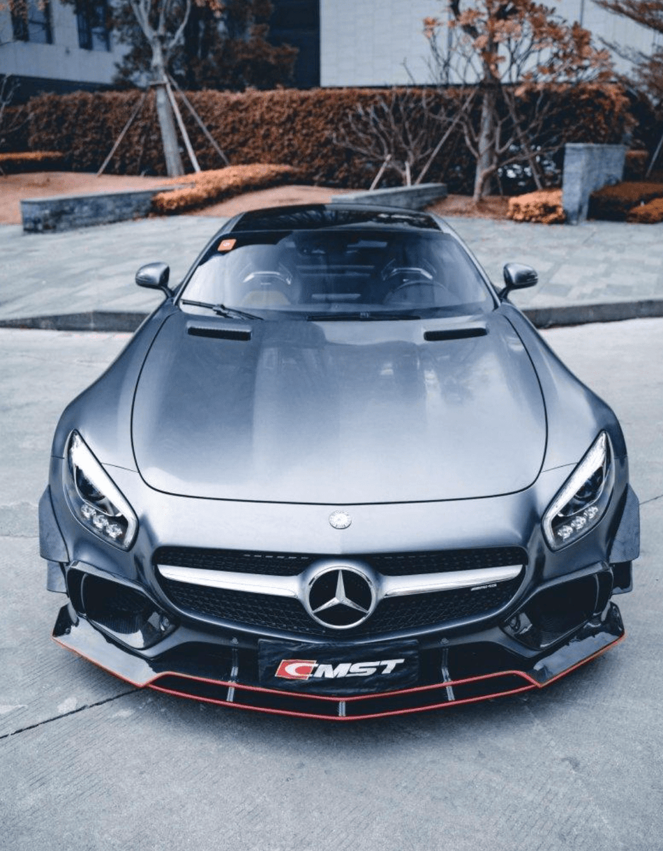 CMST - MERCEDES BENZ AMG GT GTS C190 CARBON FIBRE FRONT LIP - Aero Carbon UK