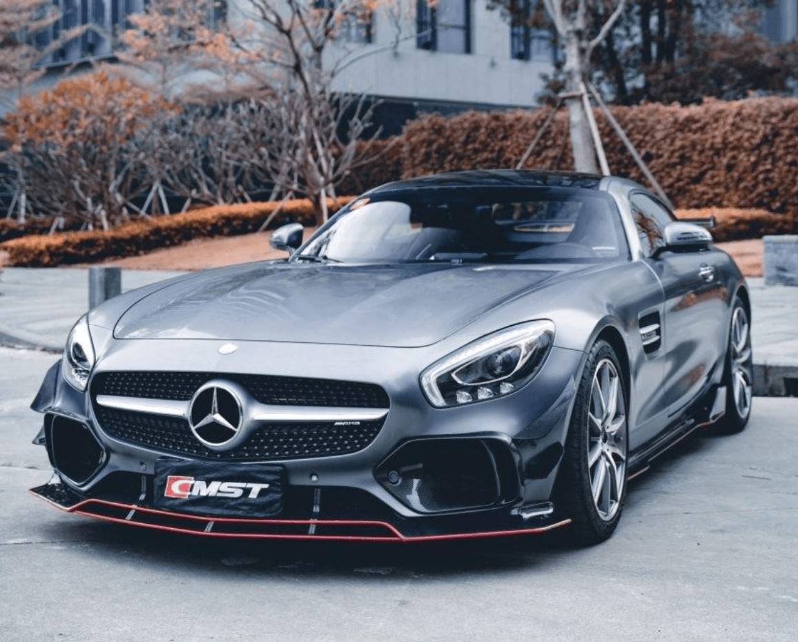 CMST - MERCEDES BENZ AMG GT GTS C190 CARBON FIBRE FRONT LIP - Aero Carbon UK