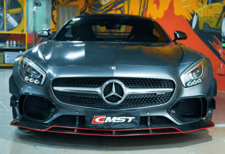 CMST - MERCEDES BENZ AMG GT GTS C190 CARBON FIBRE FRONT LIP - Aero Carbon UK