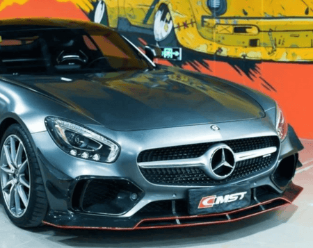 CMST - MERCEDES BENZ AMG GT GTS C190 CARBON FIBRE FRONT LIP - Aero Carbon UK