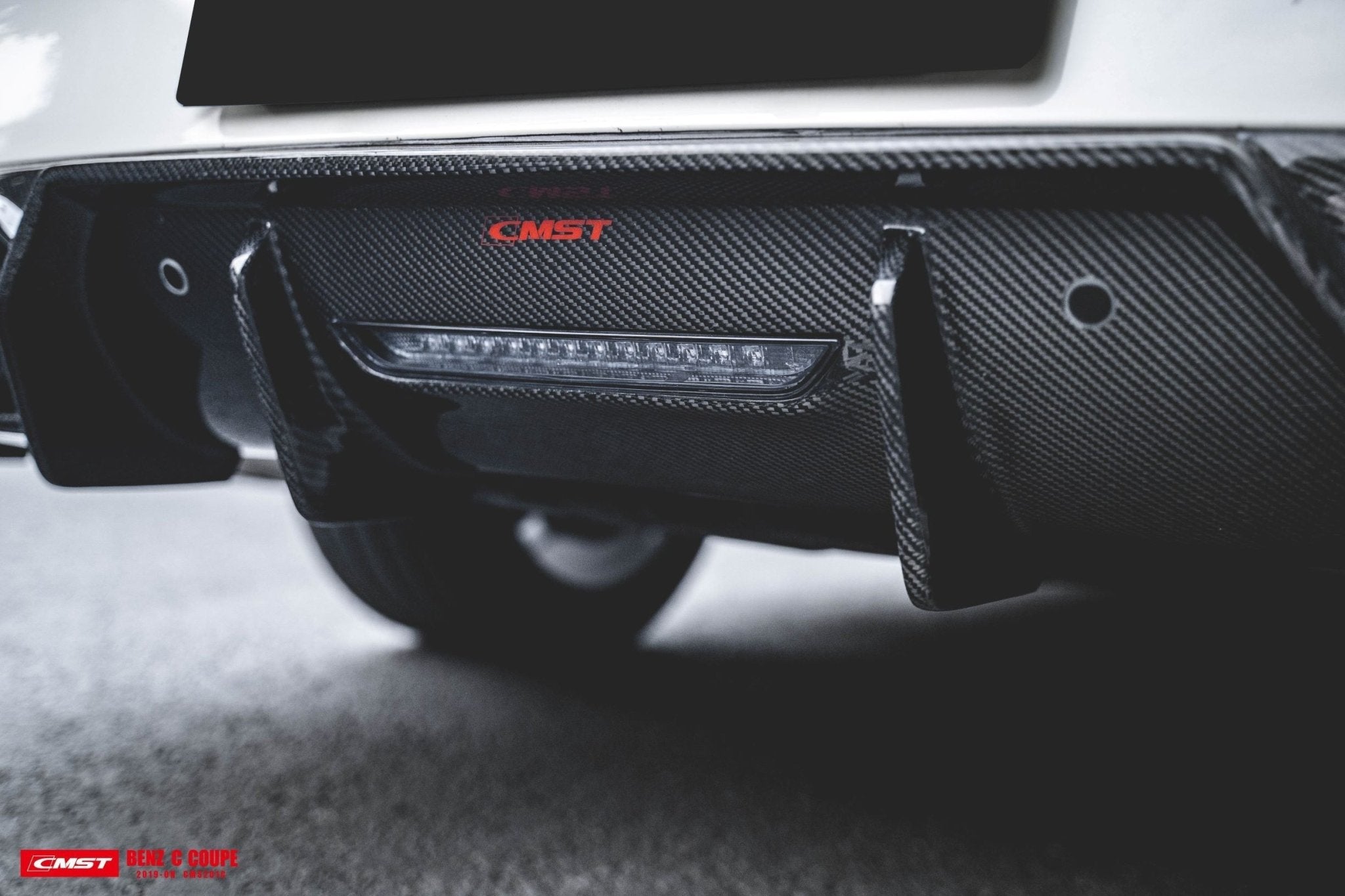 CMST - MERCEDES BENZ C CLASS COUPE W205 CARBON FIBRE REAR DIFFUSER - Aero Carbon UK