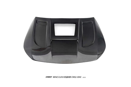 CMST - MERCEDES BENZ CLE53 C236 CARBON FIBRE BONNET / HOOD B - MIDDLE TRANSPARENT VERSION - Aero Carbon UK