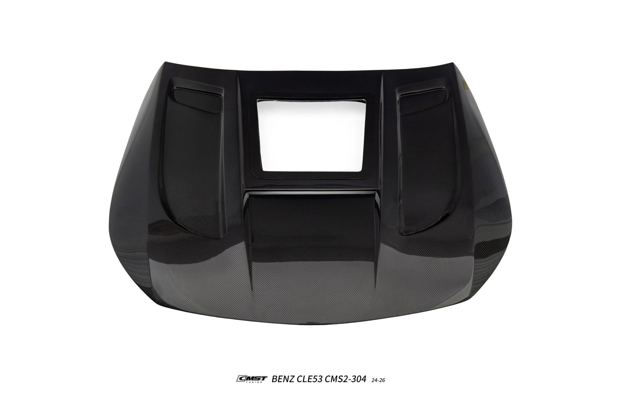 CMST - MERCEDES BENZ CLE53 C236 CARBON FIBRE BONNET / HOOD B - MIDDLE TRANSPARENT VERSION - Aero Carbon UK