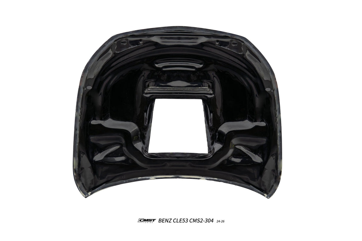 CMST - MERCEDES BENZ CLE53 C236 CARBON FIBRE BONNET / HOOD B - MIDDLE TRANSPARENT VERSION - Aero Carbon UK