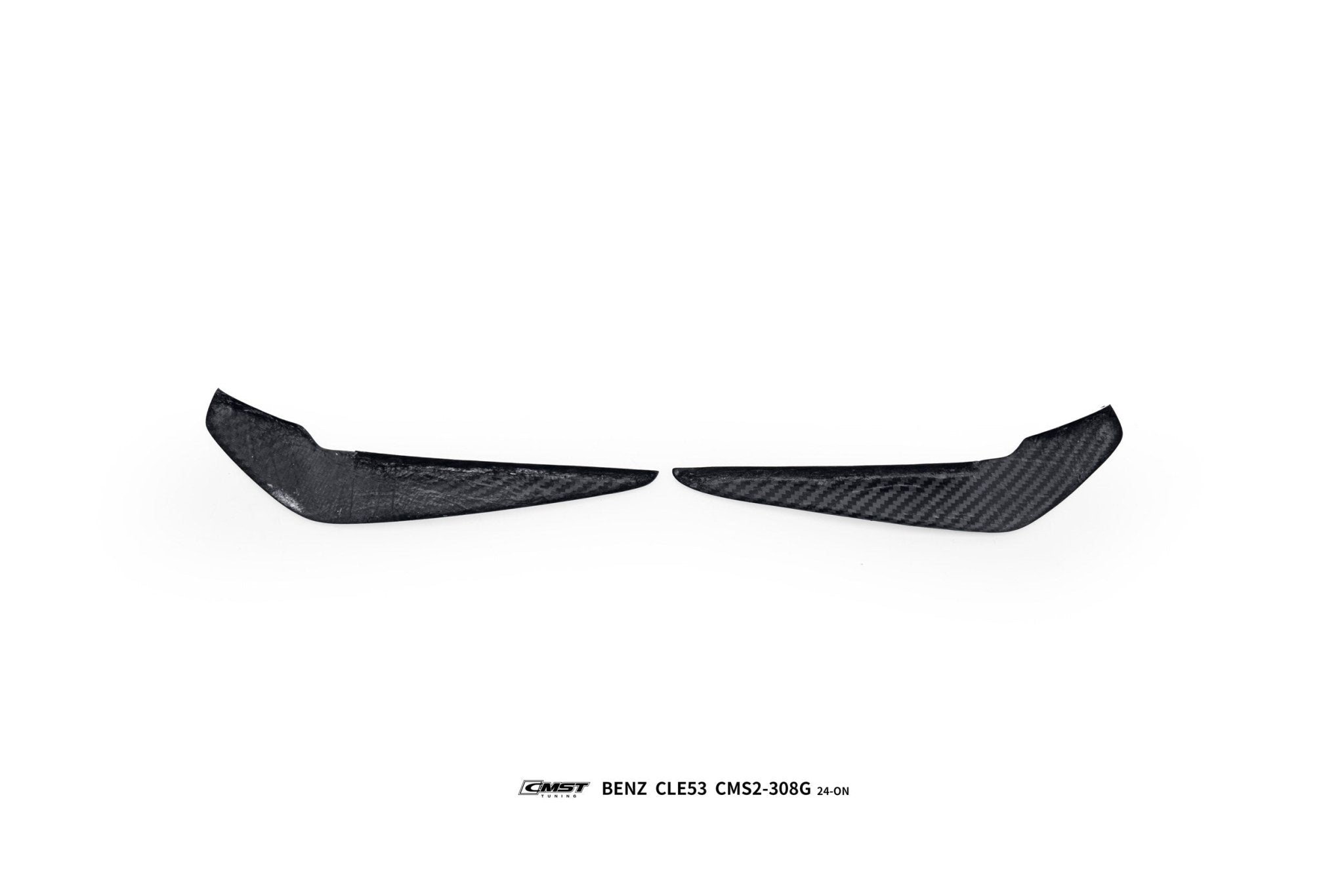 CMST - MERCEDES BENZ CLE53 C236 DRY CARBON FIBRE FRONT BUMPER AIR DAM 2 PIECES - Aero Carbon UK