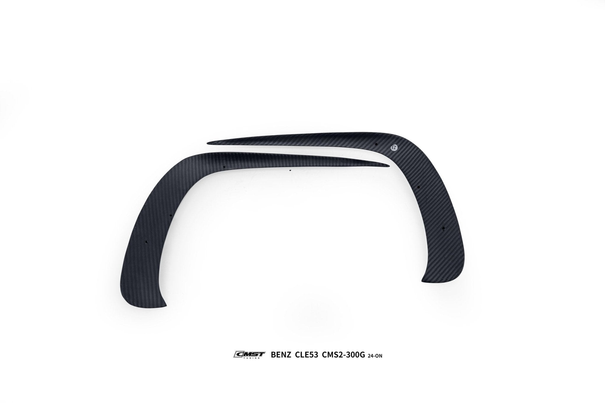 CMST - MERCEDES BENZ CLE53 C236 DRY CARBON FIBRE FRONT BUMPER AIR OUTLET TRIM 2 PIECES - Aero Carbon UK