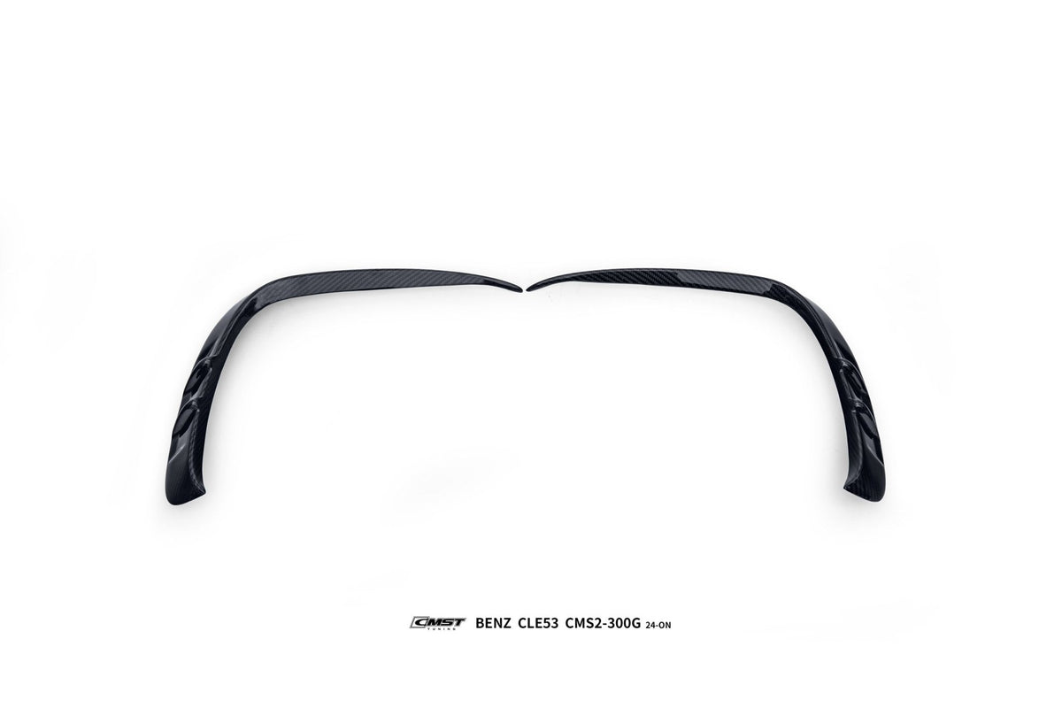 CMST - MERCEDES BENZ CLE53 C236 DRY CARBON FIBRE FRONT BUMPER AIR OUTLET TRIM 2 PIECES - Aero Carbon UK
