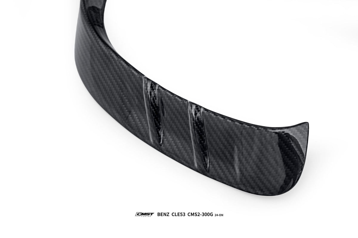 CMST - MERCEDES BENZ CLE53 C236 DRY CARBON FIBRE FRONT BUMPER AIR OUTLET TRIM 2 PIECES - Aero Carbon UK