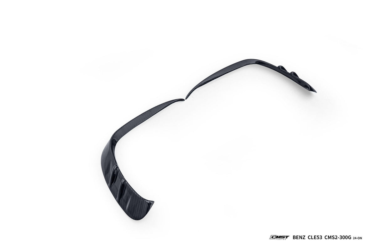 CMST - MERCEDES BENZ CLE53 C236 DRY CARBON FIBRE FRONT BUMPER AIR OUTLET TRIM 2 PIECES - Aero Carbon UK