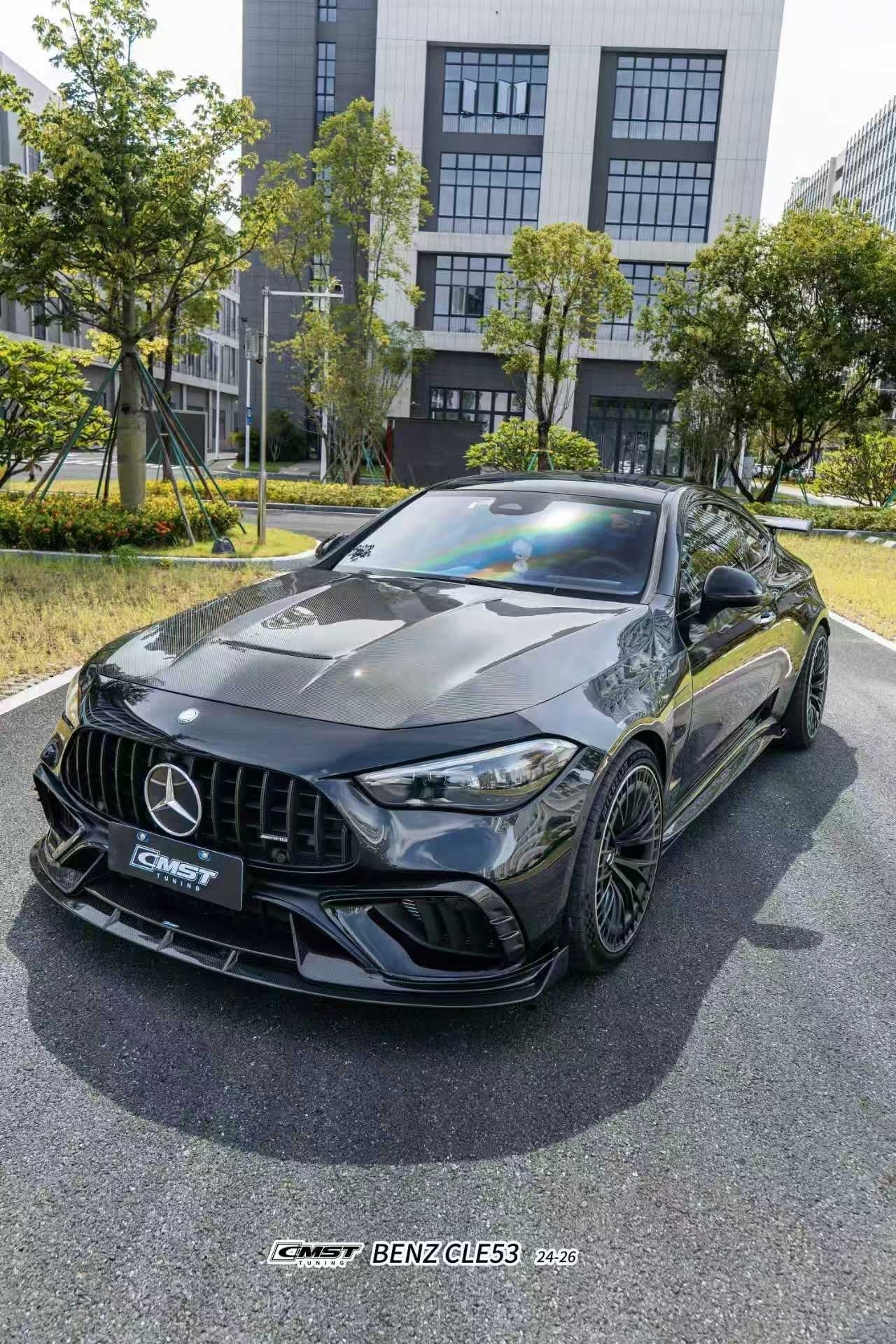 CMST - MERCEDES BENZ CLE53 C236 DRY CARBON FIBRE FRONT LIP - Aero Carbon UK