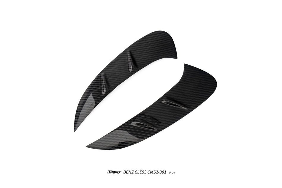 CMST - MERCEDES BENZ CLE53 C236 DRY CARBON FIBRE REAR BUMPER AIR OUTLET TRIM 2 PIECES - Aero Carbon UK