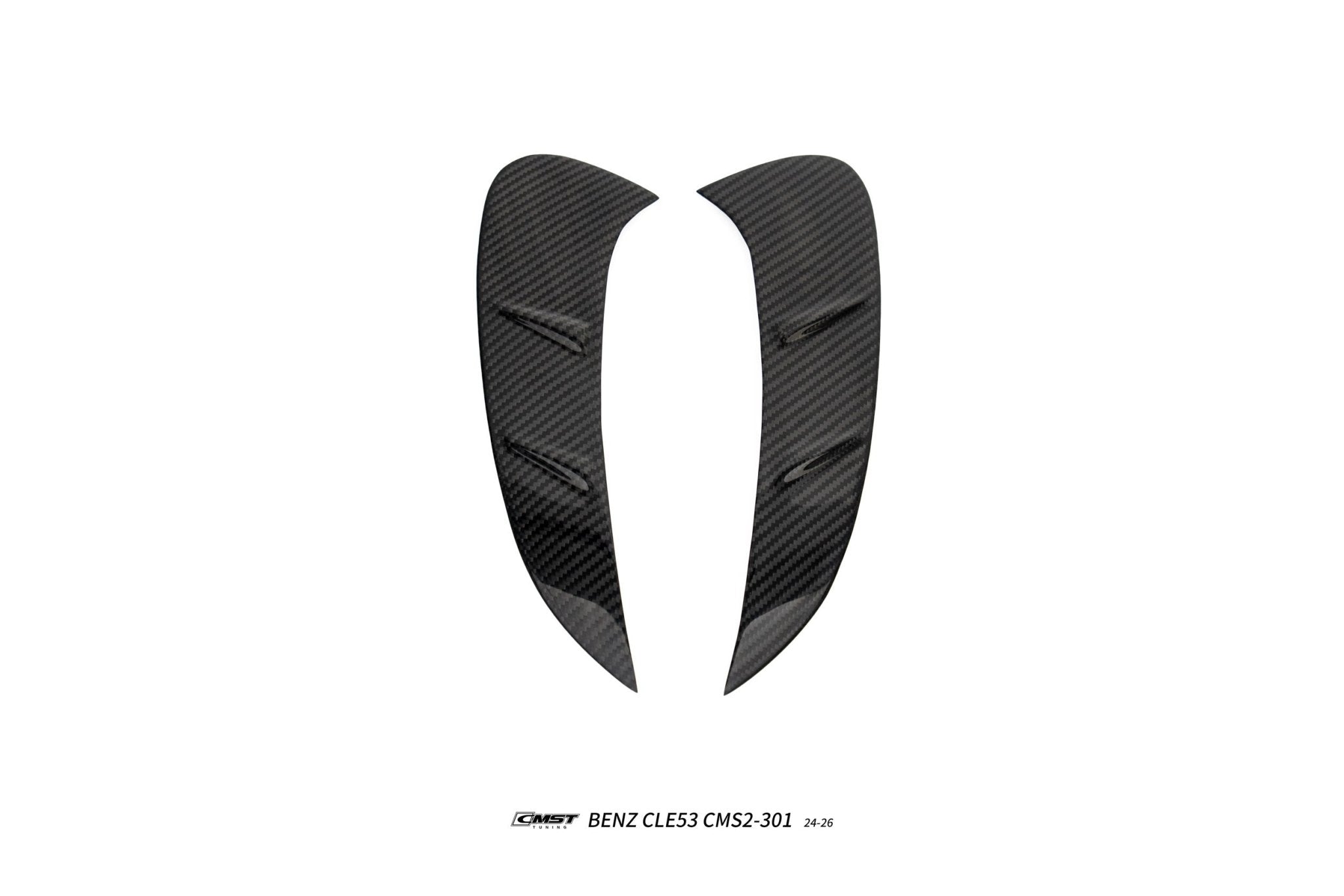 CMST - MERCEDES BENZ CLE53 C236 DRY CARBON FIBRE REAR BUMPER AIR OUTLET TRIM 2 PIECES - Aero Carbon UK