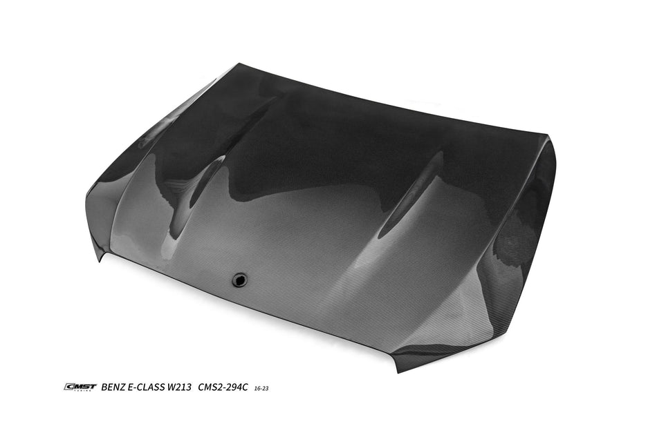 CMST - MERCEDES BENZ E-CLASS / E43 / E53 / E63 W213 2017-2023 CARBON FIBRE HOOD BONNET V2 - Aero Carbon UK