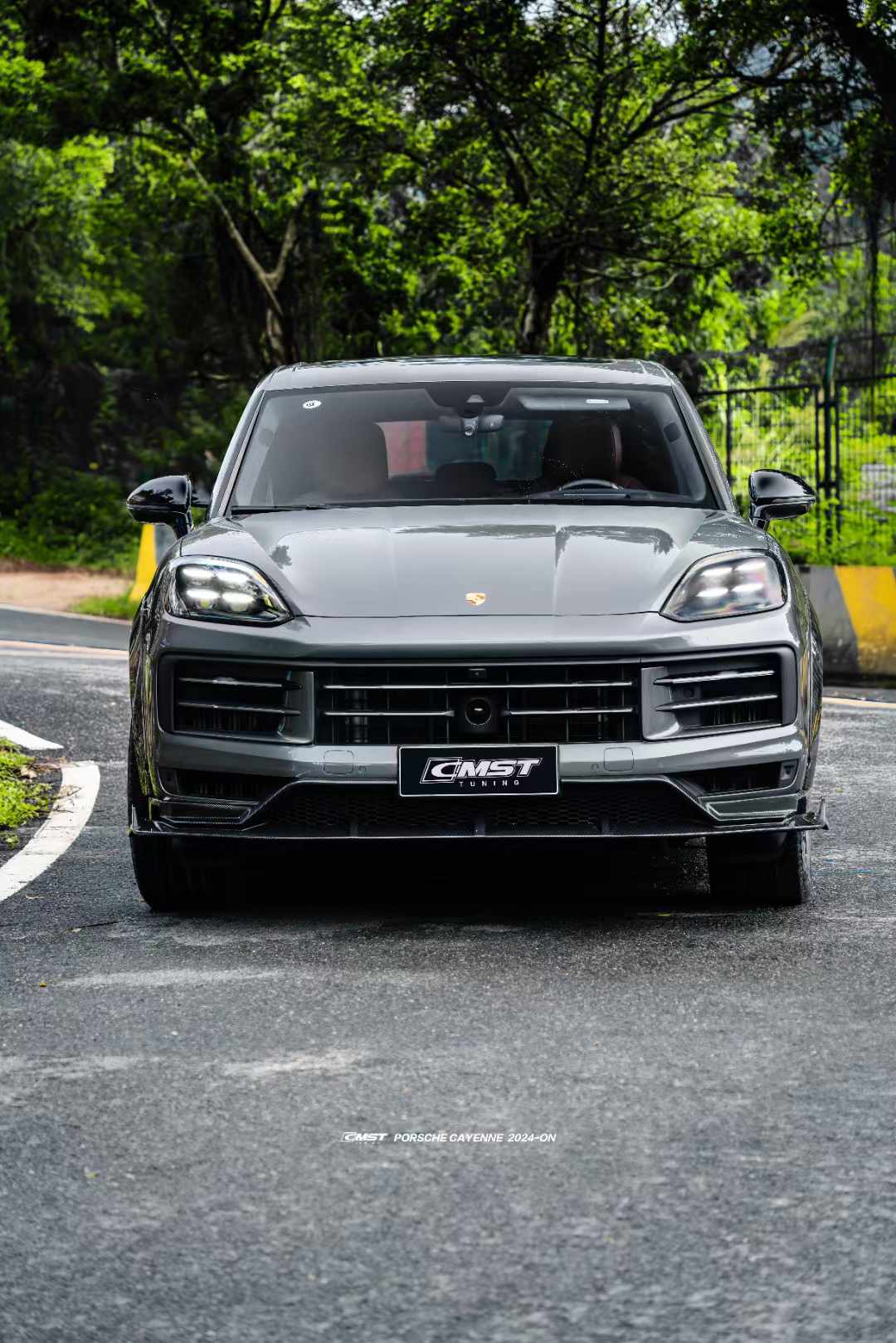 CMST - PORSCHE CAYENNE 2024+ DRY CARBON FIBRE FRONT LIP - Aero Carbon UK