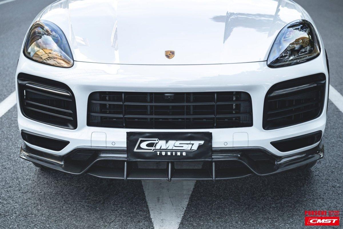CMST - PORSCHE CAYENNE 9Y0 9Y3 CARBON FIBRE FRONT LIP - Aero Carbon UK