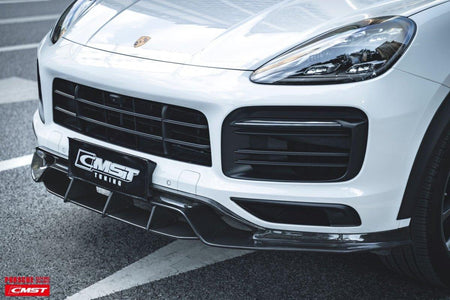CMST - PORSCHE CAYENNE 9Y0 9Y3 CARBON FIBRE FRONT LIP - Aero Carbon UK