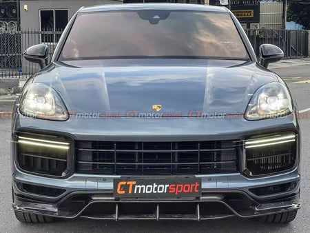 CMST - PORSCHE CAYENNE 9Y0 9Y3 CARBON FIBRE FRONT LIP - Aero Carbon UK
