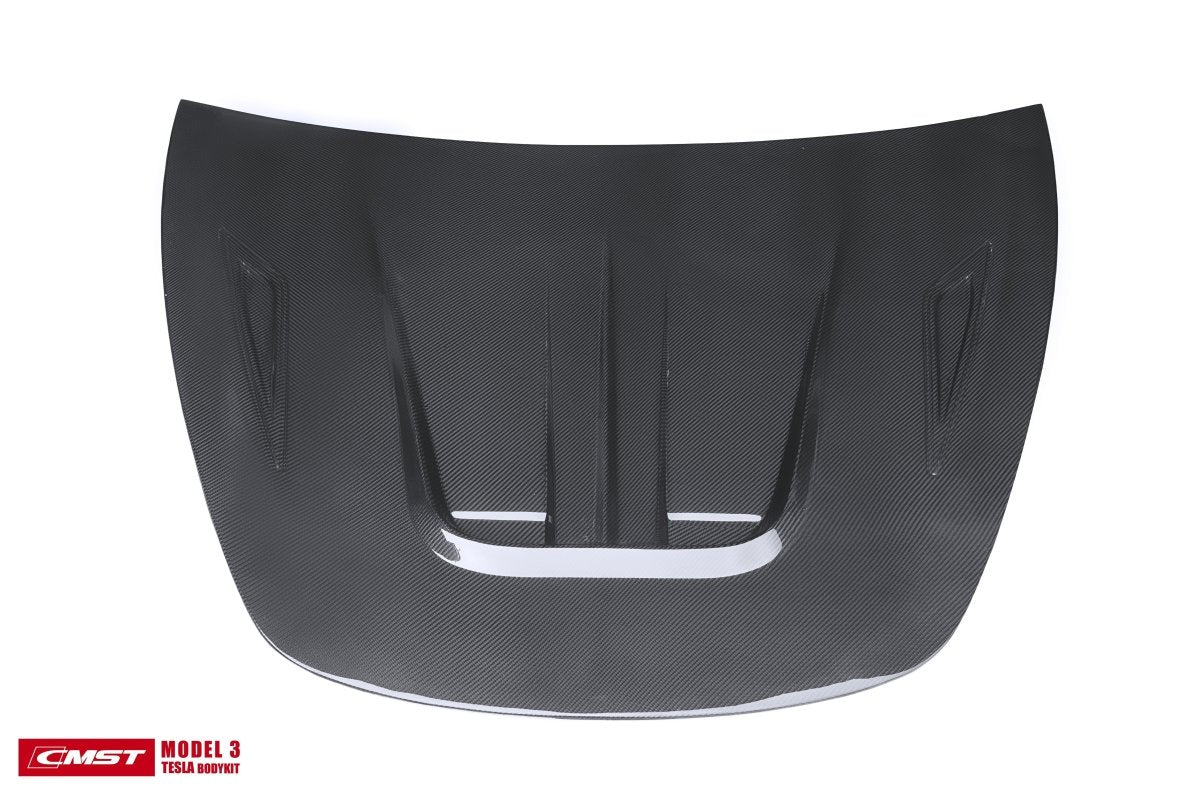 CMST - TESLA MODEL 3 CARBON FIBRE BONNET / HOOD V1 - Aero Carbon UK