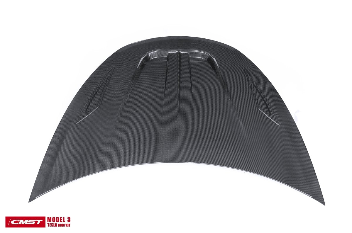 CMST - TESLA MODEL 3 CARBON FIBRE BONNET / HOOD V1 - Aero Carbon UK