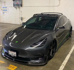 CMST - TESLA MODEL 3 CARBON FIBRE BONNET / HOOD V2 - Aero Carbon UK