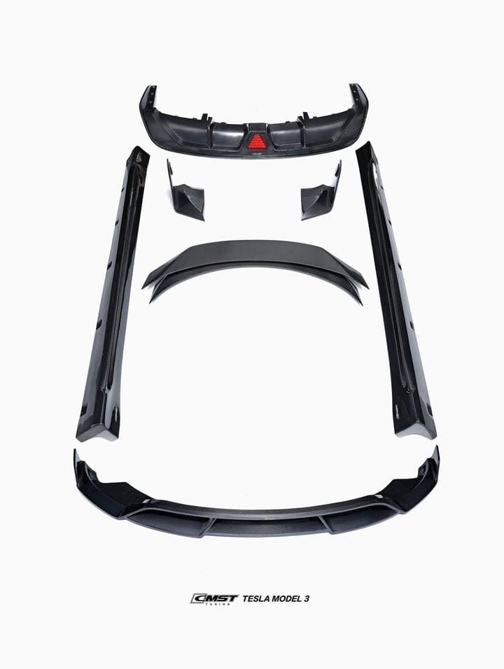CMST - TESLA MODEL 3 HIGHLAND 2024 + CARBON FIBRE FULL BODY KIT V1 - Aero Carbon UK