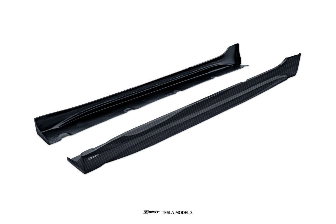 CMST - TESLA MODEL 3 HIGHLAND 2024+ CARBON FIBRE SIDE SKIRTS V2 - Aero Carbon UK