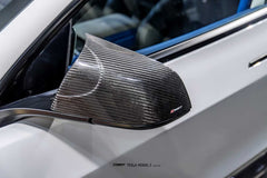 CMST - TESLA MODEL 3 HIGHLAND DRY CARBON FIBRE MIRROR CAPS - Aero Carbon UK