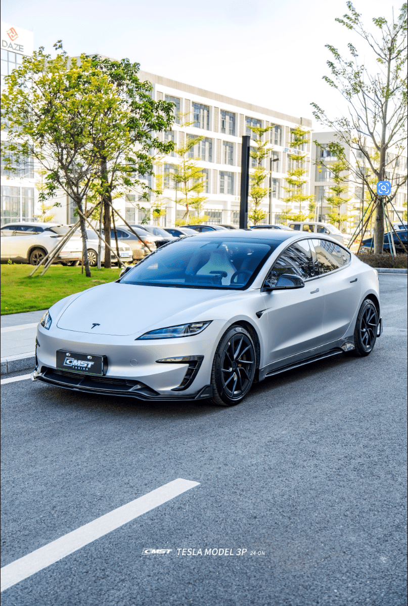 CMST - TESLA MODEL 3P HIGHLAND PERFORMANCE DRY CARBON FIBER FRONT LIP ...