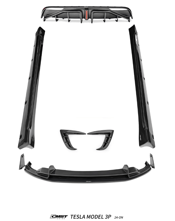 CMST - TESLA MODEL 3P PERFORMANCE HIGHLAND DRY CARBON FIBER BODYKIT - Aero Carbon UK