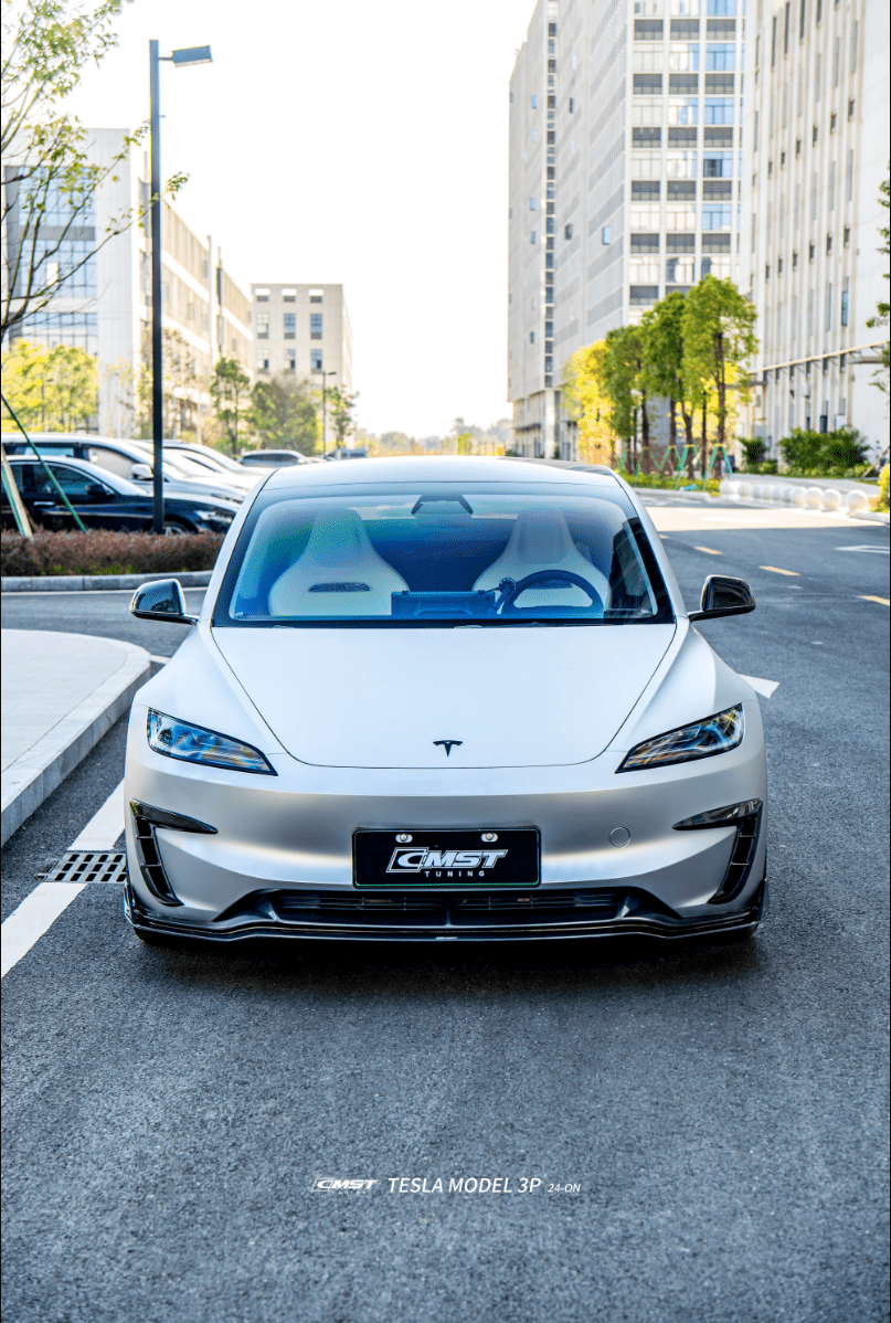 CMST - TESLA MODEL 3P HIGHLAND PERFORMANCE DRY CARBON FIBER FRONT LIP ...
