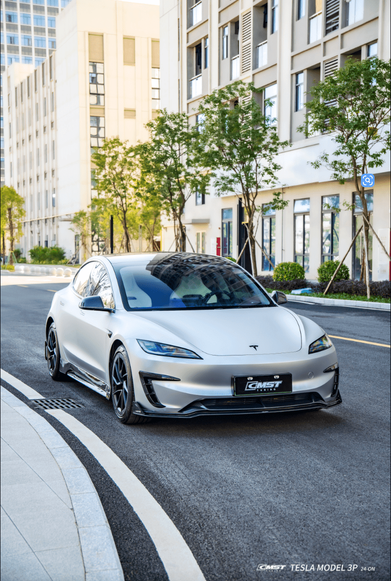 CMST - TESLA MODEL 3P HIGHLAND PERFORMANCE DRY CARBON FIBER FRONT LIP ...