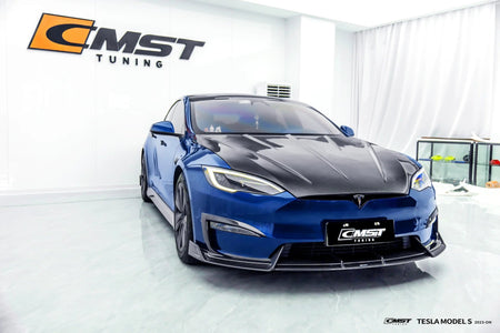 CMST - TESLA MODEL S 3RD GEN CARBON FIBRE FRONT LIP - Aero Carbon UK