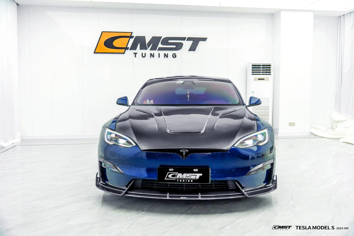 CMST - TESLA MODEL S 3RD GEN CARBON FIBRE FRONT LIP - Aero Carbon UK