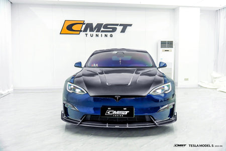 CMST - TESLA MODEL S 3RD GEN CARBON FIBRE FRONT LIP - Aero Carbon UK